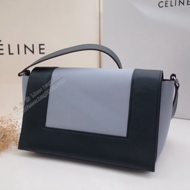 Celine女包 賽琳爆款 香味帶紋路進口小牛皮 CELINE FRAME BAG 可單肩可斜挎 25914  slyd2075